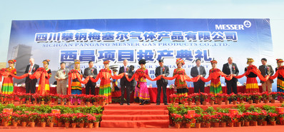 Messer is further expanding its investment in China. A grand opening ceremony was held on March 5 for its new plants in Xichang city of Western China’s Sichuan province. 