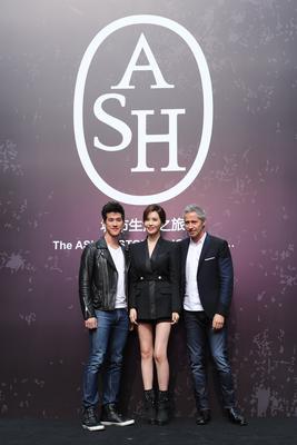 左起：李治廷先生、李多海小姐、<br />ASH品牌設(shè)計師Patrick Ithier先生